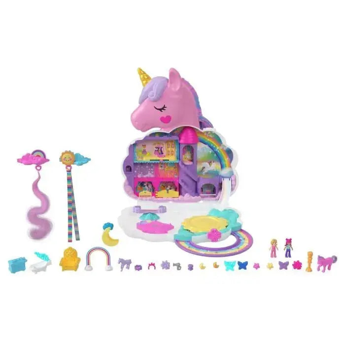 jouet Polly Pocket Salon Licorne Arc en ciel Cdiscount