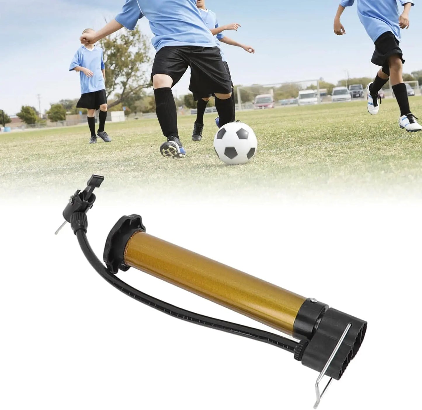 Pompe à Ballon d'entraînement de Football pour Enfants, gonfleur Portable Ergonomique, Pompe à Air de Football en Plein Air TECIN HOLDING