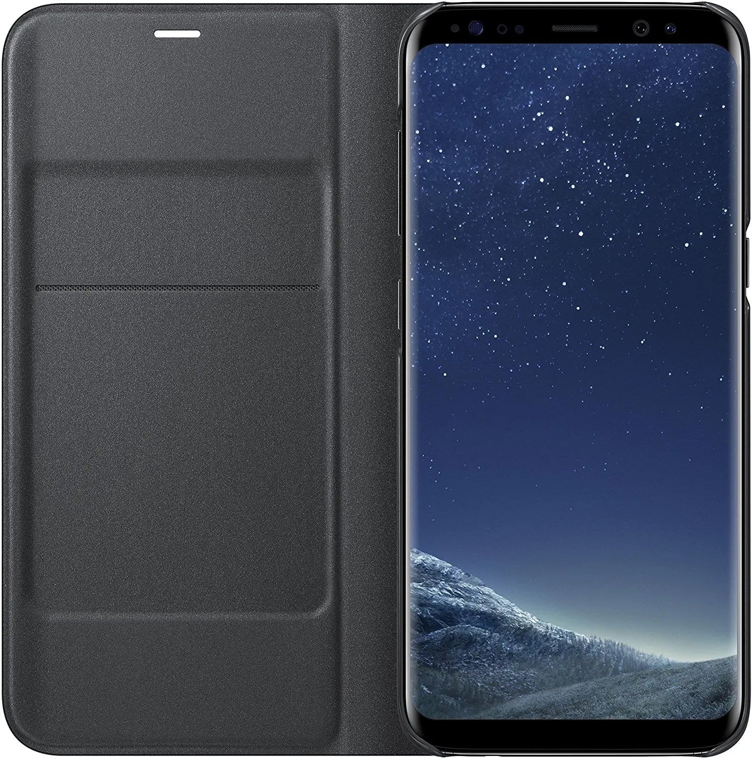 Protection pour téléphone mobile Samsung LED view cover (noir) - Samsung Galaxy S8 Samsung