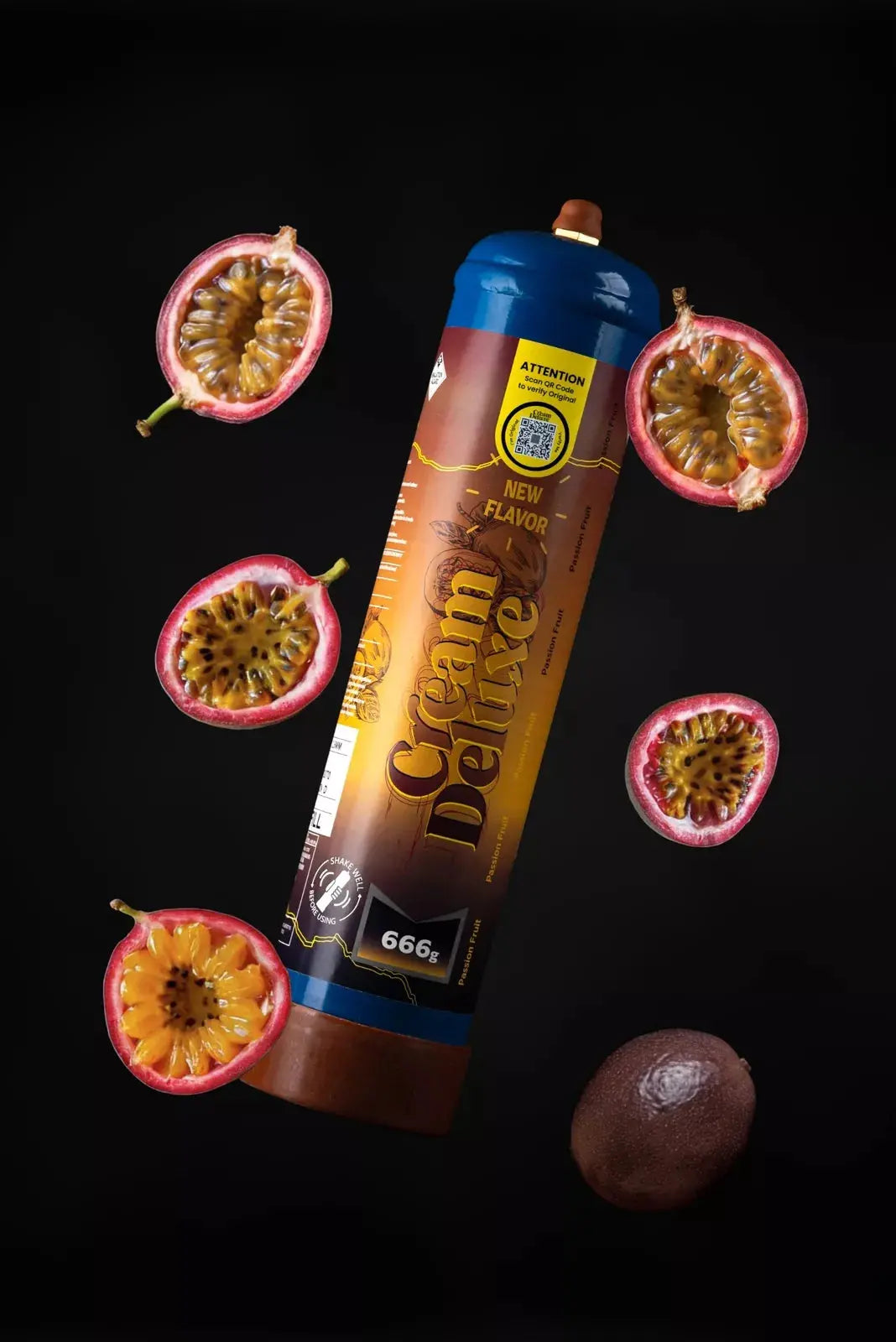 Protoxyde d’azote Crème Deluxe Fruit de la Passion Oxyde 666g TECIN HOLDING