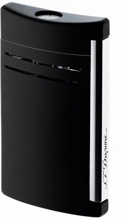 Bic lighter S.T. Dupont – Briquet De Ligne MaxiJet - Flamme Torche Très Puissante - l'art du Feu - Artisanat Français – Chrome & Laque Noire BIC