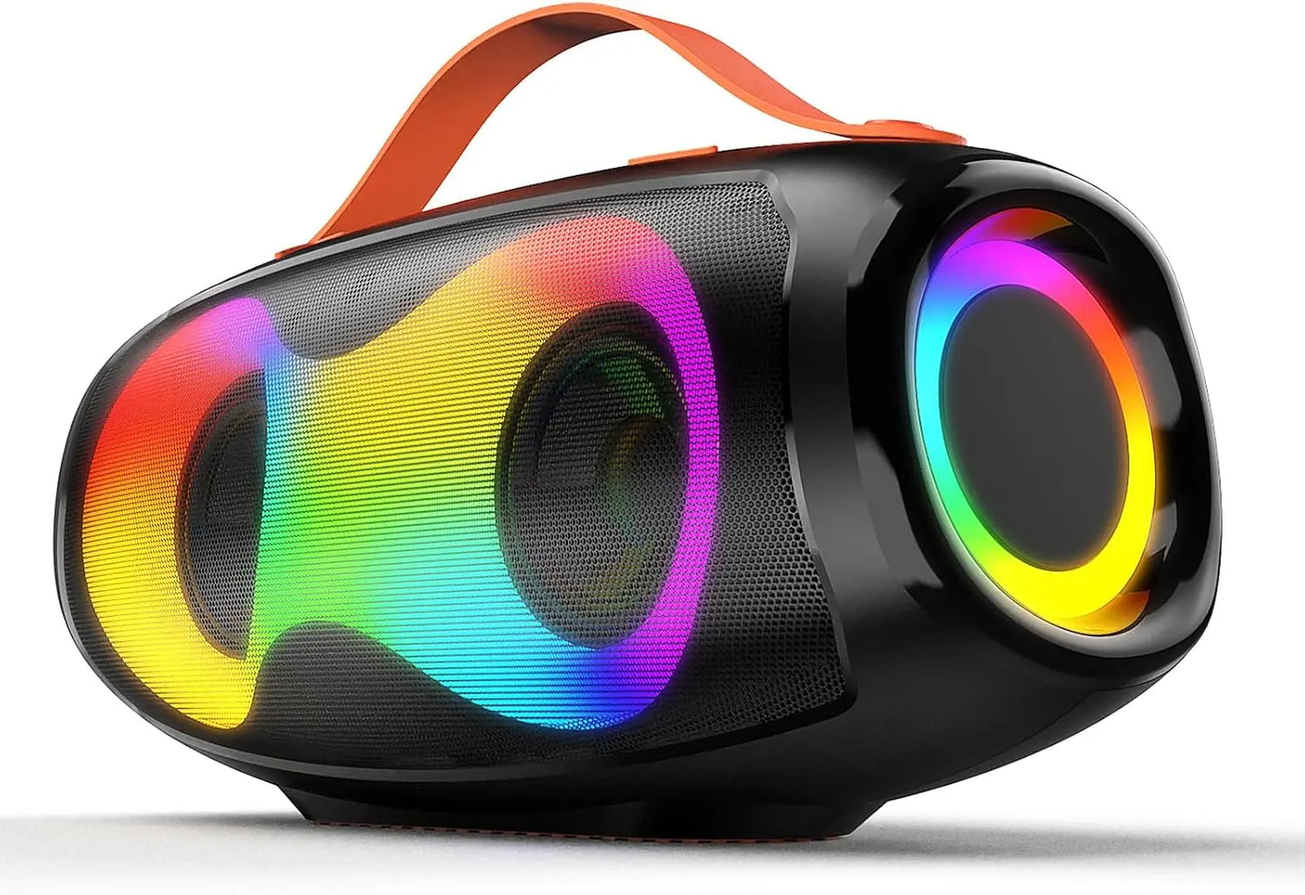 Bluetooth Speaker SWTOIPIG Enceinte Bluetooth sans fil portable avec lumière LED, stéréo True Wireless stéréo JBL