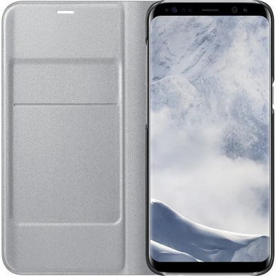 Phone Case Samsung LED View Cover  - Étui à rabat pour téléphone portable - argent - pour Galaxy S8 Samsung