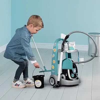 Nettoyeur Smoby Chariot de Ménage + Aspirateur amazon