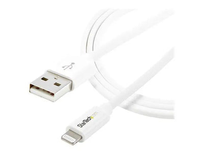 Iphone charger StarTech.com Câble Apple® Lightning vers USB de 1 m pour iPhone, iPod, iPad - Cordon de synchronisation Lightning - Blanc - Câble Lightning - Lightning mâle pour USB mâle - 1 m - double blindage - blanc - pour P/N: KITBXAVHDPEU, KITBXAVHDPNA, KITBXAV Apple Computer, Inc