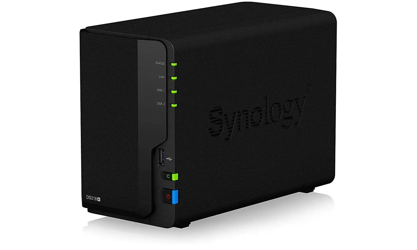 Synology DS218+ 20TB 2 Bay NAS SolutionInstallée avec 20 TB Seagate IrownWolf Disques Synology