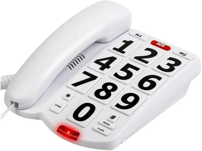 Téléphonie Téléphone GROSSE TOUCHE Amplifié pour Personnes Âgées et Malentendantes Thomson SENIORS TECIN HOLDING