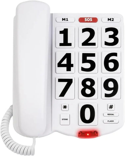 Téléphonie Téléphone GROSSE TOUCHE Amplifié pour Personnes Âgées et Malentendantes Thomson SENIORS TECIN HOLDING