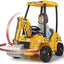 voiture pour enfant Tractopelle électrique enfant jcb 12v Jaune feber
