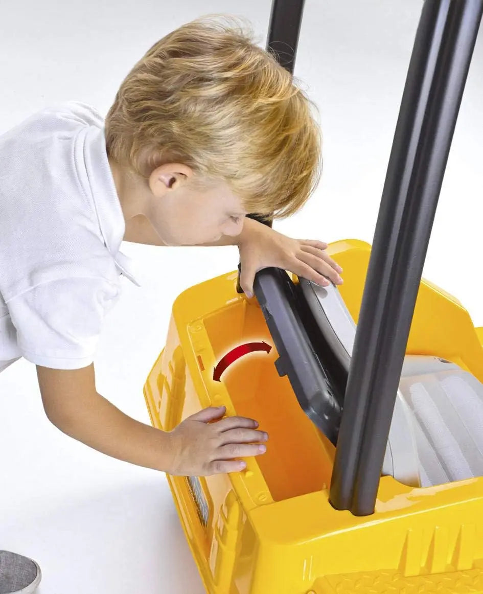 voiture pour enfant Tractopelle électrique enfant jcb 12v Jaune feber