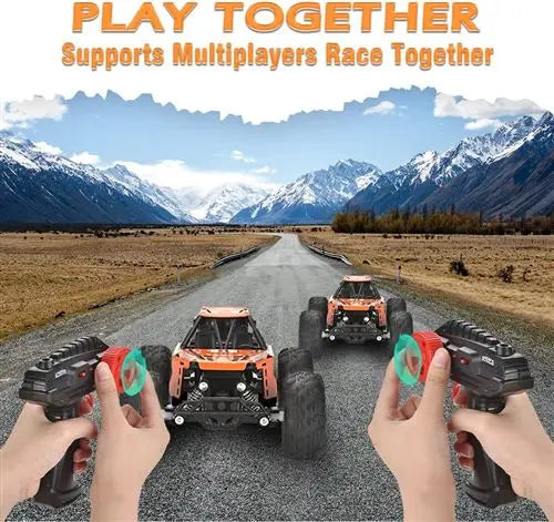 voiture télécommandée Herenear Voiture Télécommandée, 60+ km/h, 1:18 4WD Voiture Telecommandé Tout Terrain, 2,4 GHz Télécommandes, 50 Min d'Autonomie, Voiture RC Vatos