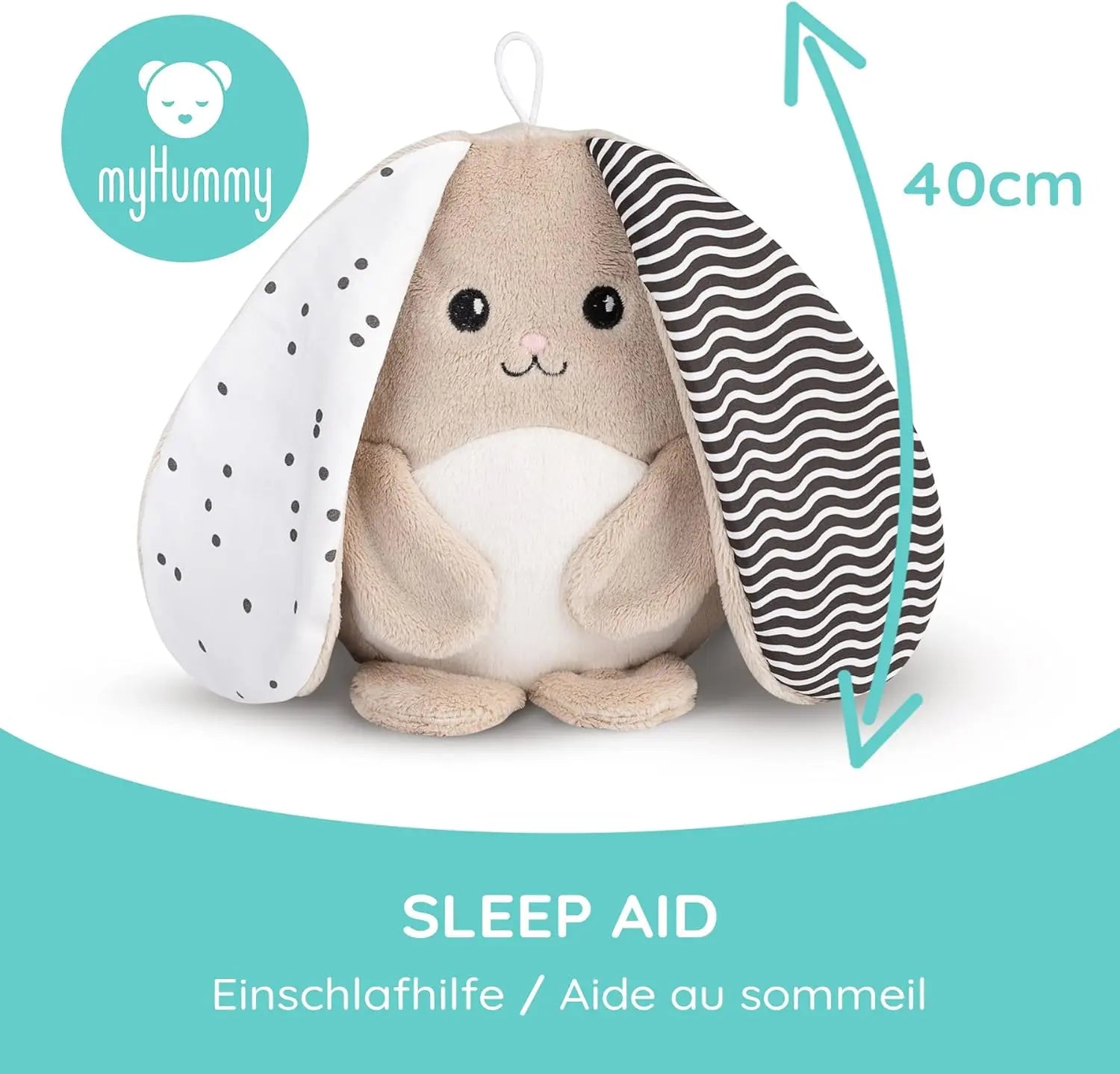 peluches myHummy Peluche bruit blanc bébé Lapin Basique Beige Amazon