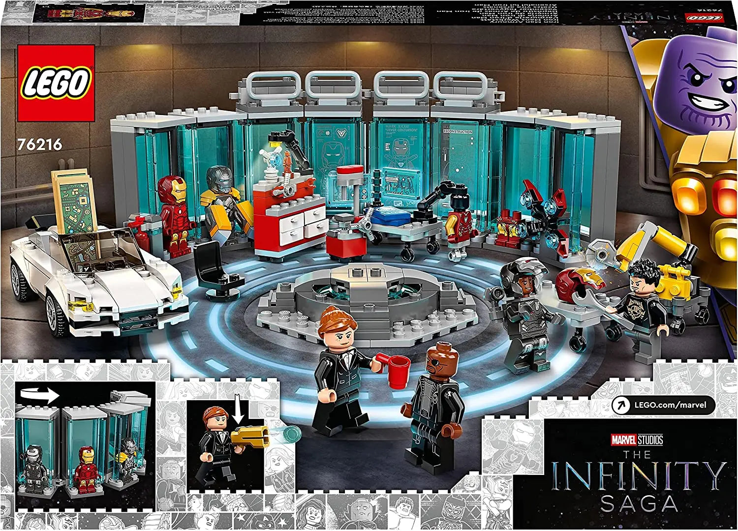 76216 - LEGO Marvel - L’Armurerie d’Iron Man lego