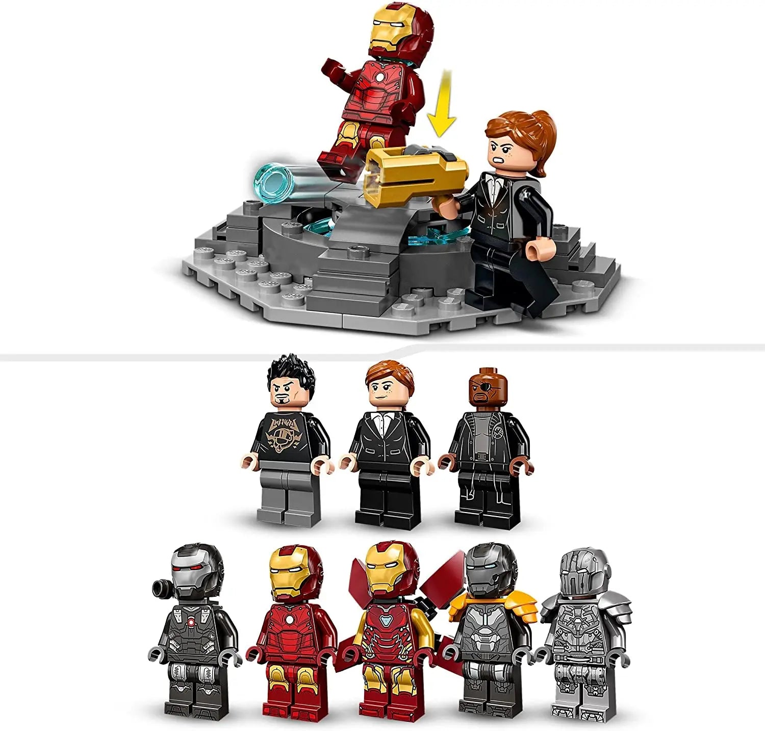 76216 - LEGO Marvel - L’Armurerie d’Iron Man lego