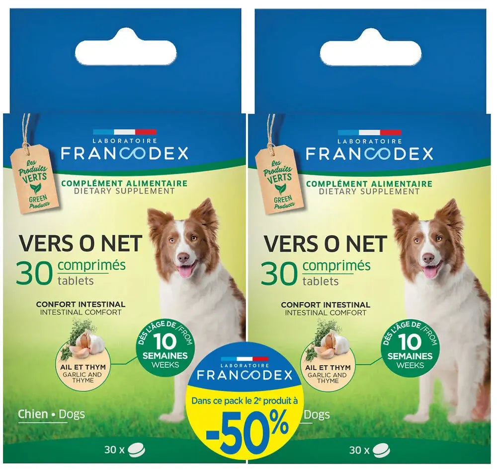 Aliment minéral Vers O Net pour chien : 30 comprimés PEDIGREE