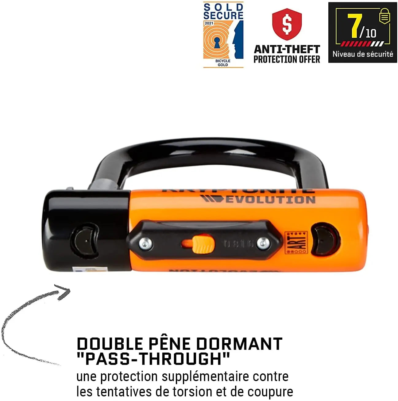 Antivol Kryptonite Evolution Mini 7 + Cable 720018002079 MASTER LOCK