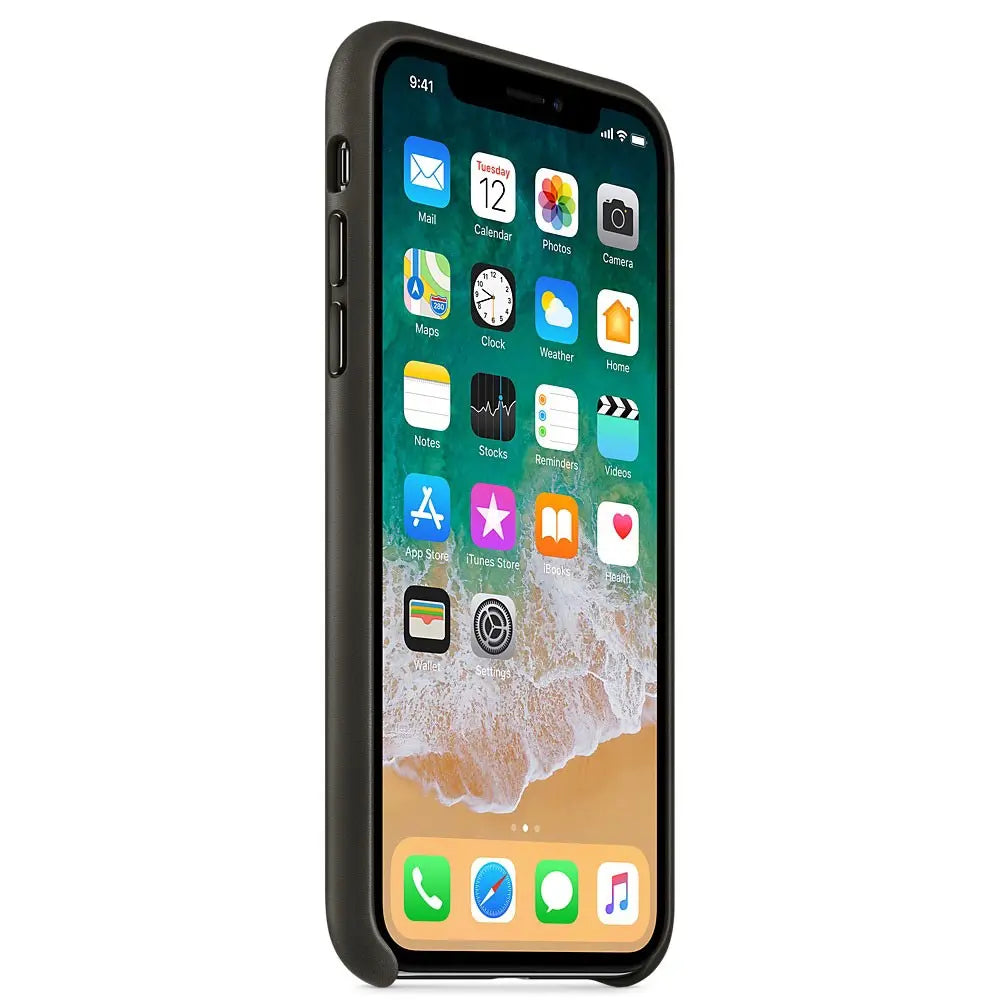Apple Coque en cuir Gris Anthracite Apple iPhone X 0190198522894 Apple Computer, Inc