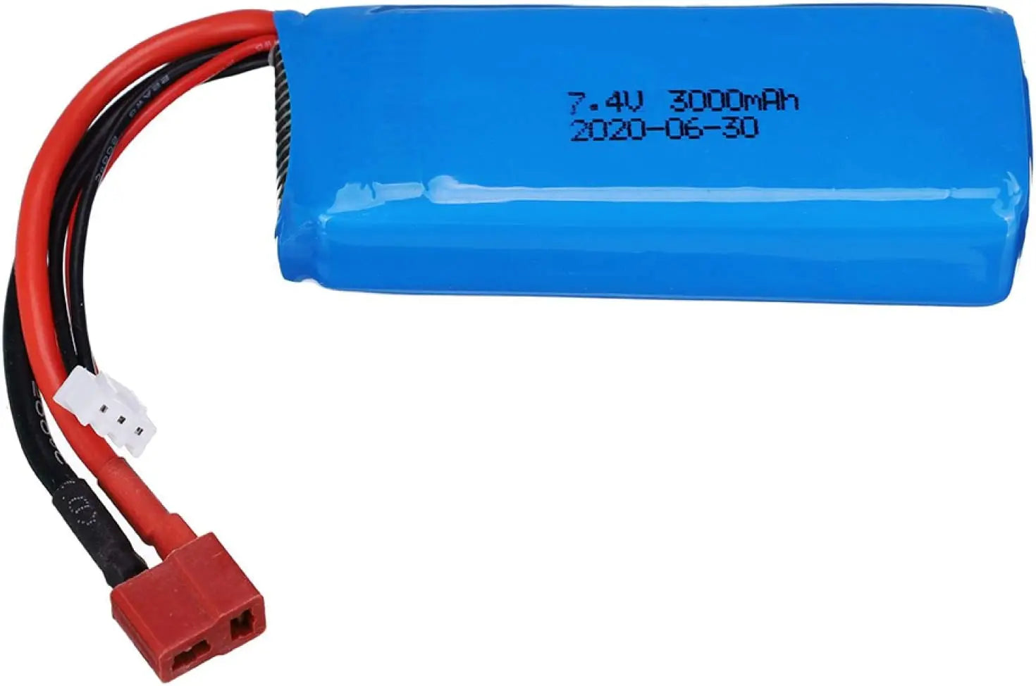 Batterie Lipo 2S pour Wltoys, 7.4V, 3000mAh, voiture rc R/C, pièces de rechange pour camion, 144001, 124018, 124019, 104001, 124016, 124017, 144002, 104009 TECIN-PRINCIPALE