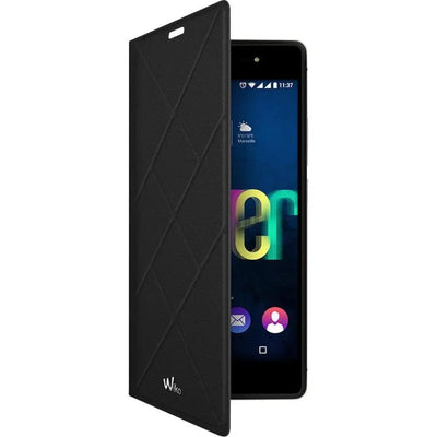 COQUE FLIP COVER OFFICIEL WIKO FEVER 4G NOIR BLACK ETUI A RABAT/ wiko