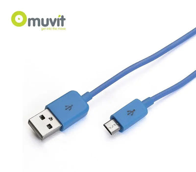 Câble chargeur / Synchronisation Bleu 1 mètre Tecin.fr