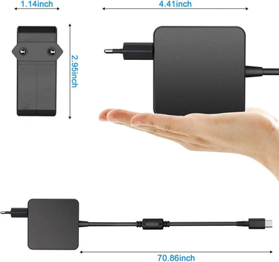 Chargeur USB type-c pour APPLE ASUS .... 65W  Charger QC3.0, USB TYPE C Chargeur USB C Adaptateur Secteur Type C pour Macbook Gan