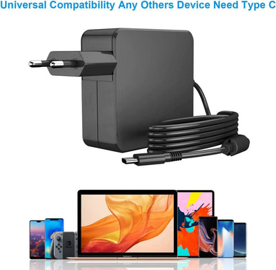 Chargeur USB type-c pour APPLE ASUS .... 65W  Charger QC3.0, USB TYPE C Chargeur USB C Adaptateur Secteur Type C pour Macbook Gan