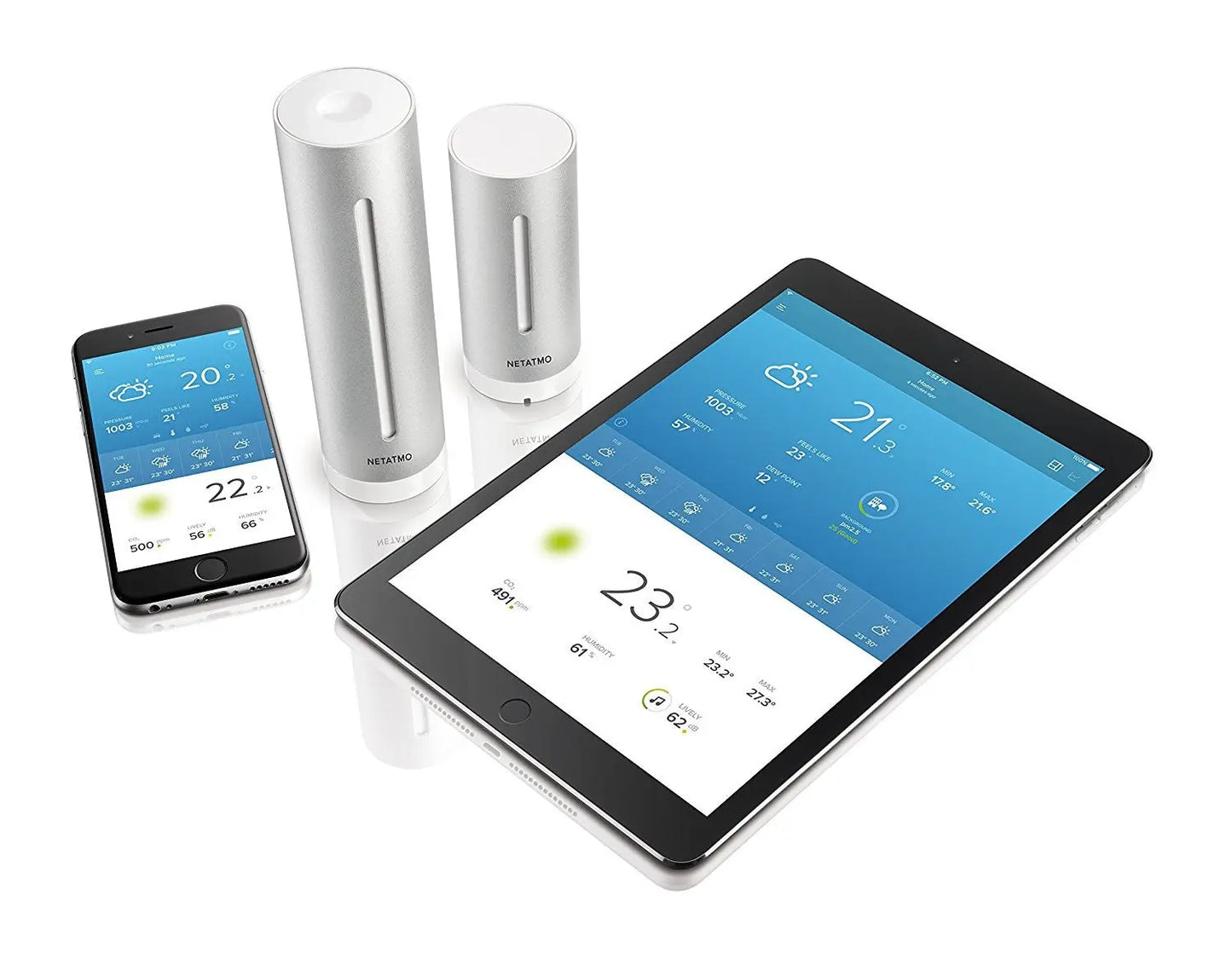 Confort pour la maison Netatmo Station Météo intérieur/extérieur - iPhone/Android Netatmo
