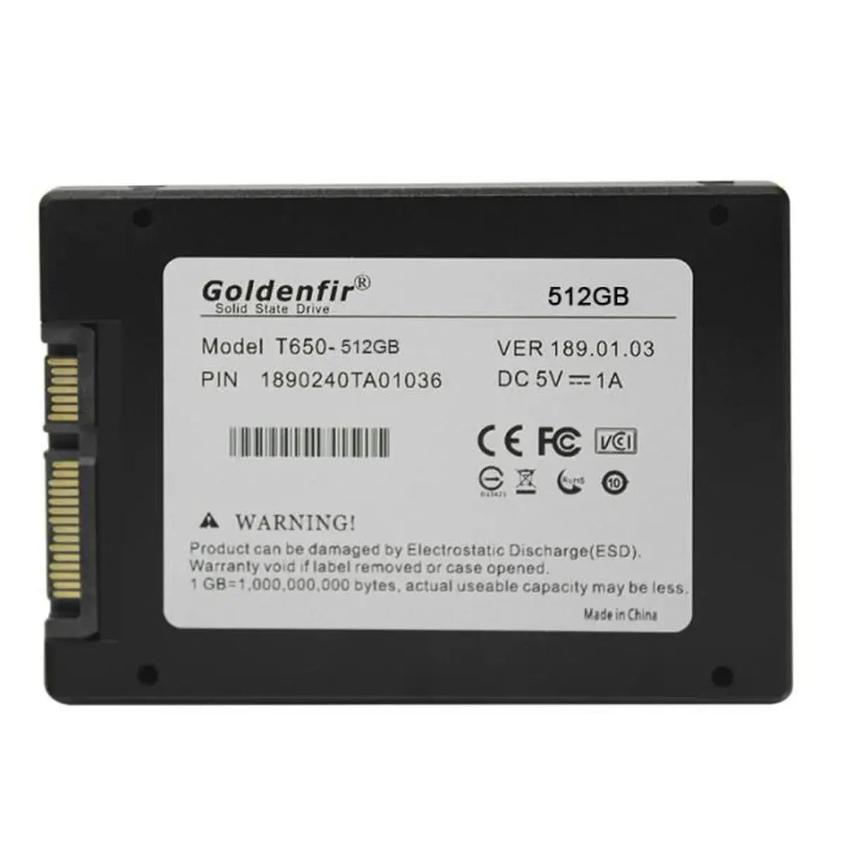 Goldenfir - Disque dur SSD interne 2.5 pouces - 512 GB Goldenfir