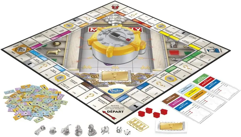 Hasbro Gaming Monopoly Coffre-Fort, Jeu de Plateau pour la Famille et Les Enfants, 2 à 6 Joueurs, dès 8 An Hasbro