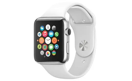 Iwatch en acier inoxydable de 42 mm avec Bracelet Sport blanc Apple Computer, Inc