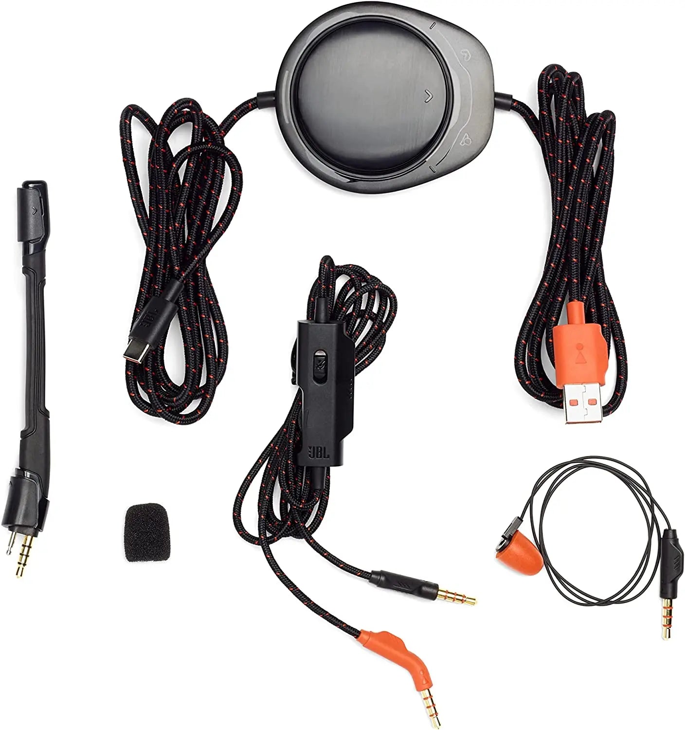 JBL Quantum One – Casque gaming USB professionel avec son immersif QuantumSphere JBL à détection de mouvement – Micro à réduction de bruit – Compatible avec PC, Playstation, Xbox – Noir JBL