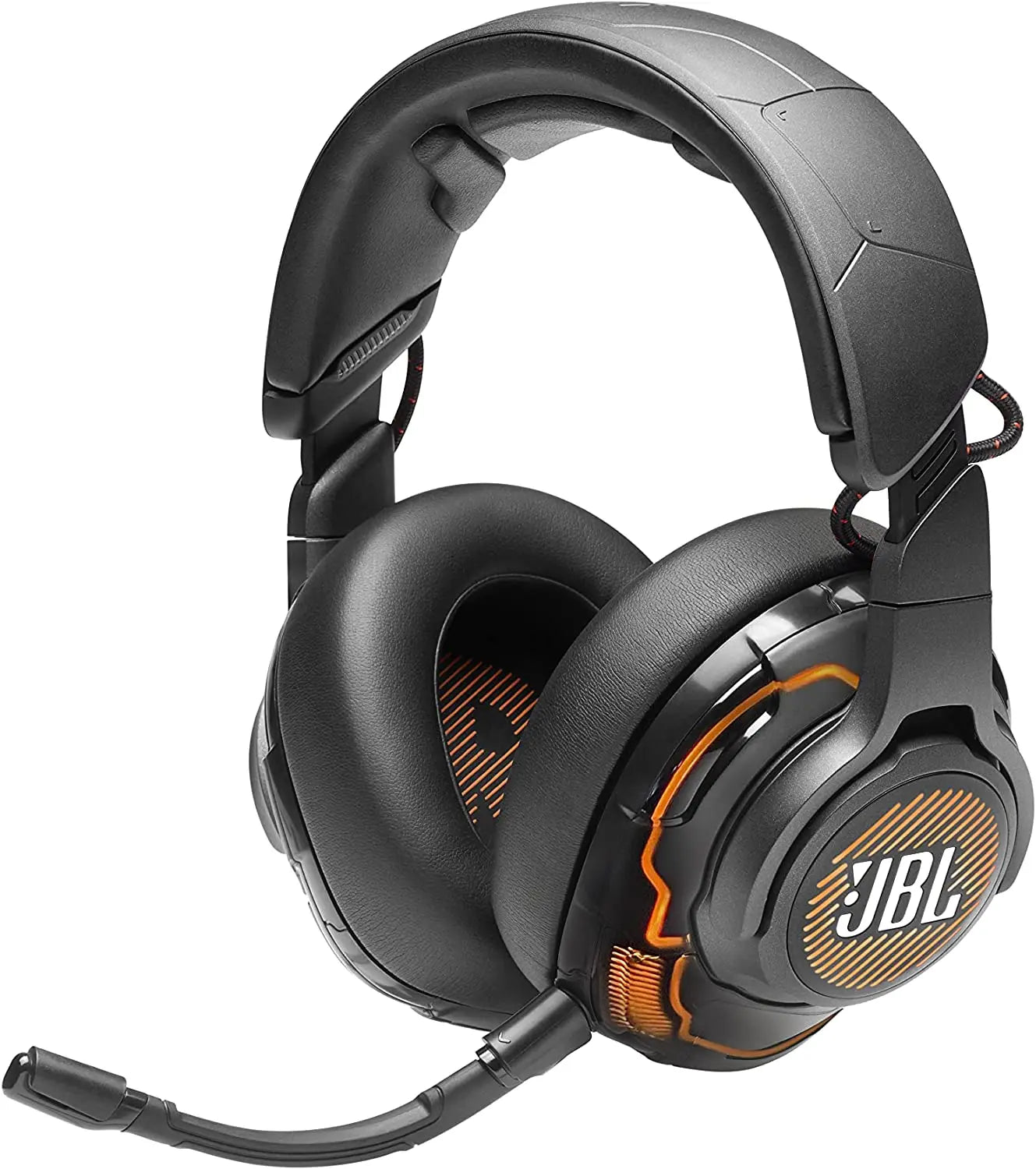 JBL Quantum One – Casque gaming USB professionel avec son immersif QuantumSphere JBL à détection de mouvement – Micro à réduction de bruit – Compatible avec PC, Playstation, Xbox – Noir JBL
