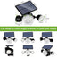 Lampe Solaire Extérieur Jardin Ultra Puissante 88LED avec Détecteur de Mouvement Etanche IP65, Eclairage Spot Solaire Exterieur Sans Fil 360° Tecin.fr
