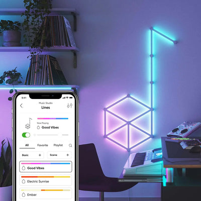 Lampe connectée NANOLEAF Kit de Demarrage 15 Lines bande LED 4897105330134 NANOLEAF