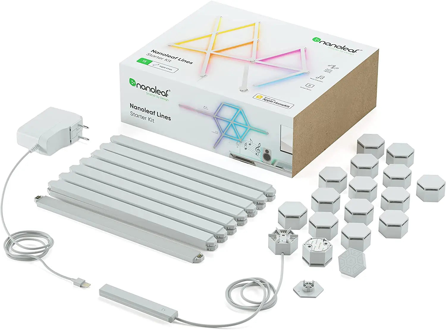 Lampe connectée NANOLEAF Kit de Demarrage 15 Lines bande LED 4897105330134 NANOLEAF