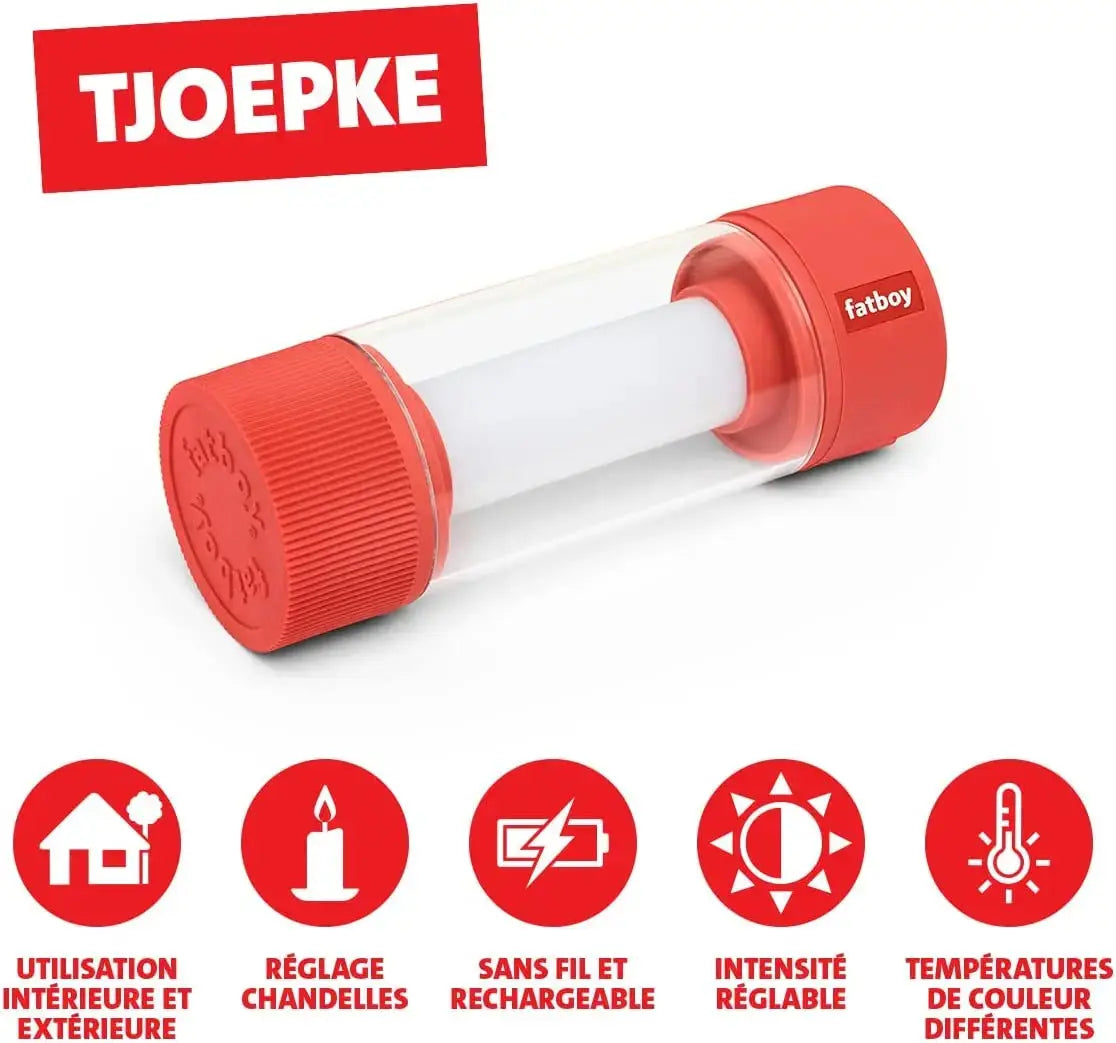Lampe de Table Fatboy Tjoepke Geranium couleur rouge ou bleu Fatboy