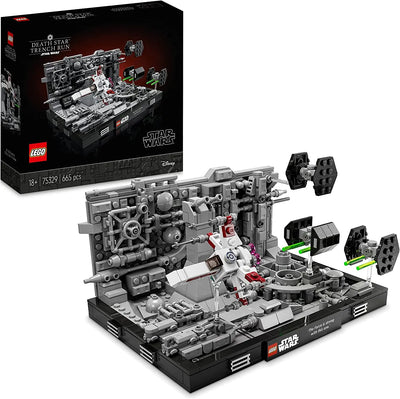 Lego 75329 Star Wars Diorama de la Poursuite dans Les Tranchées de lÉtoile de la Mort, Maquette à Construire pour Adulte, avec X-Wing et Chasseur TIE 5702017155555 lego