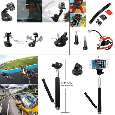 Leknes Lot de 52 accessoires professionnels pour GoPro Hero 1 2 3 4 5 Leknes