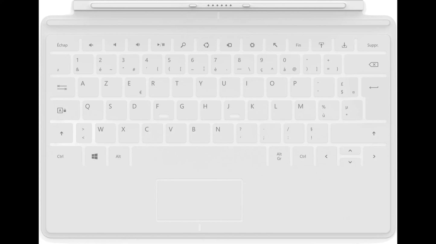 Microsoft Clavier Touch Cover pour tablette Surface BLANC Microsoft