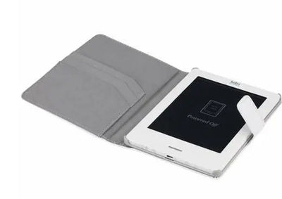 Modelabs Etui Portfolio Cuir Blueway pour liseuse numérique Kobo By Fnac Blanc Modelabs