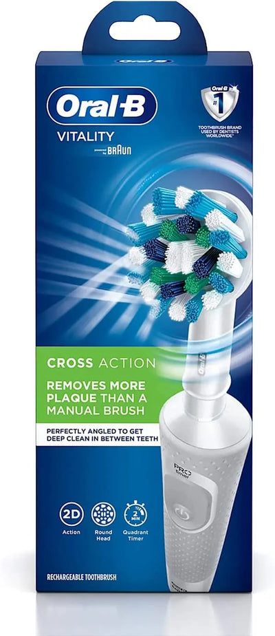 Oral-B Vitality 100, Cross Action, Brosse à dents électrique, Minuteur, Bleu Oral-B