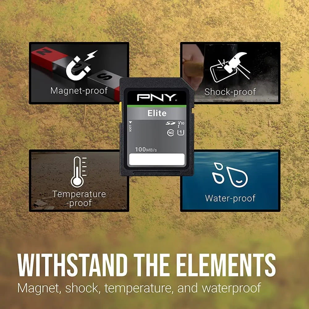 PNY Elite SDHC card 32GB Class 10 UHS-I U1 100MB/s SELECLINE