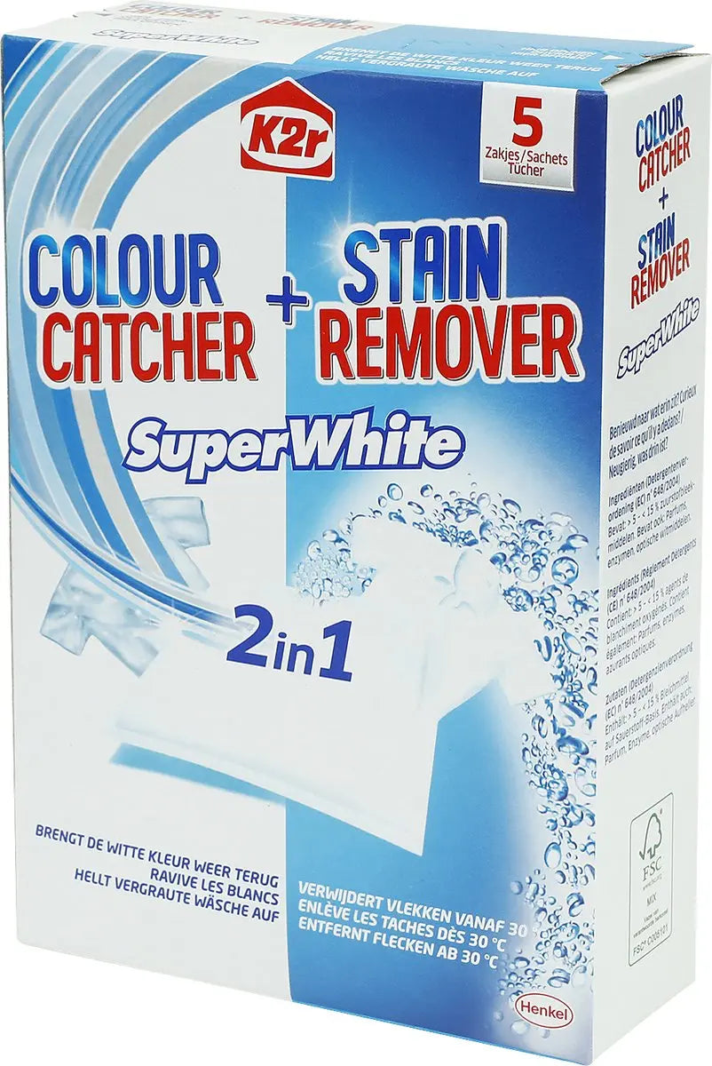 Super White & Oxi - 5 sachets - élimine les taches K2r