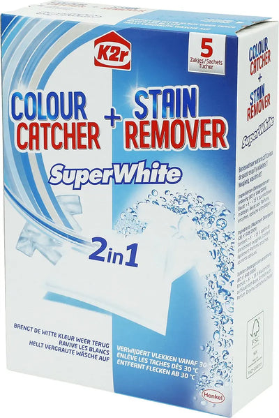 Super White & Oxi - 5 sachets - élimine les taches K2r