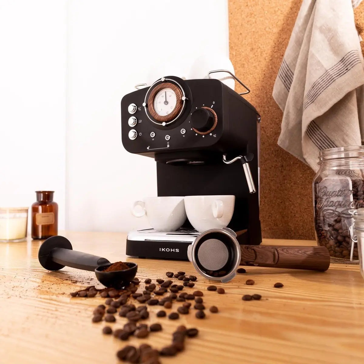 THERA MATT RETRO - Cafetière Express café moulu IKOHS