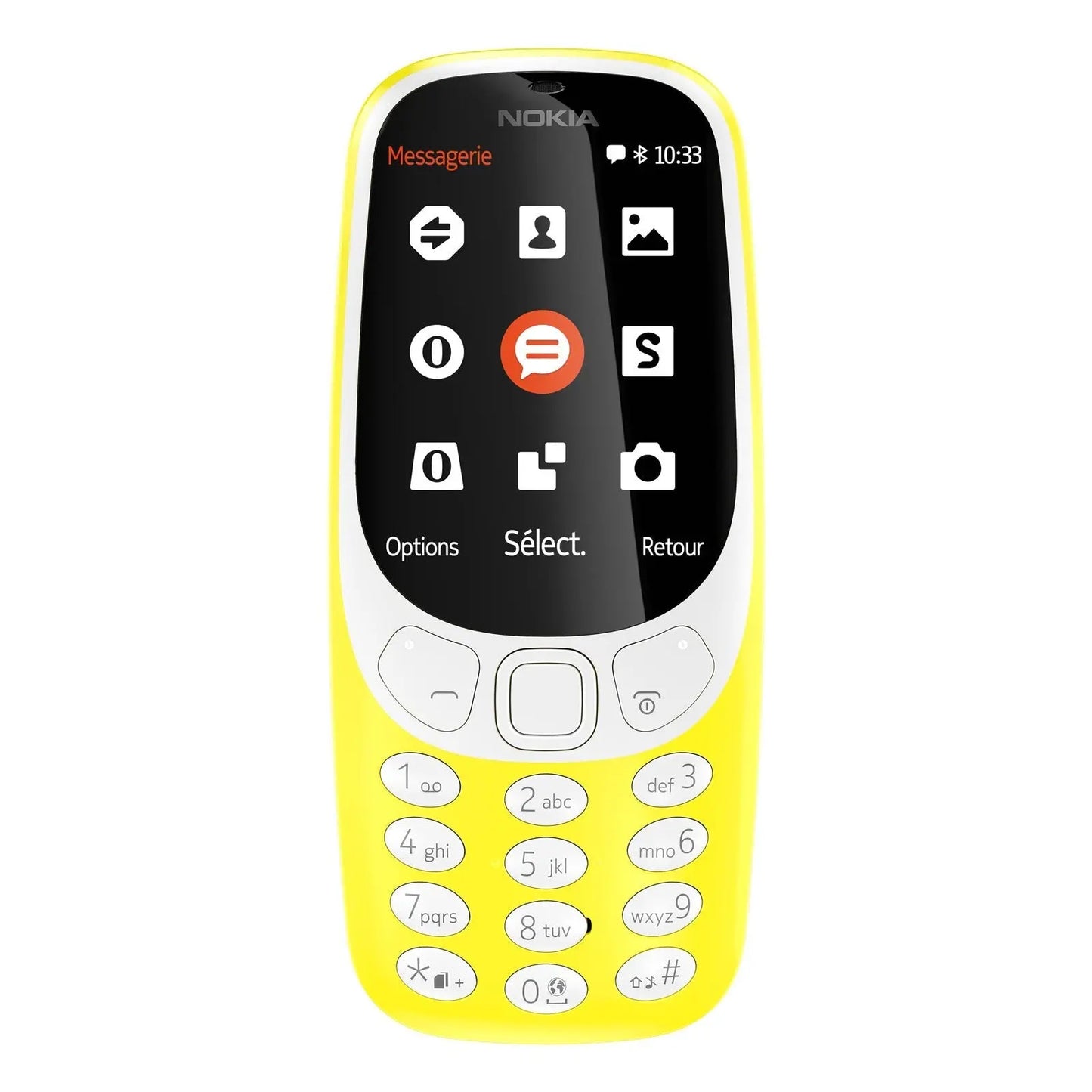 Téléphone portable Nokia 3310 - Double SIM (jaune) A00028259 6438409602077 Nokia