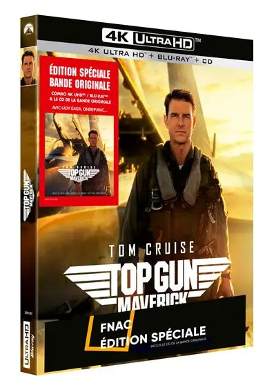 Top Gun : Maverick Édition Limitée avec CD Bande Originale Spéciale Fnac Blu-ray 4K Ultra HD 3701432015071 Disney