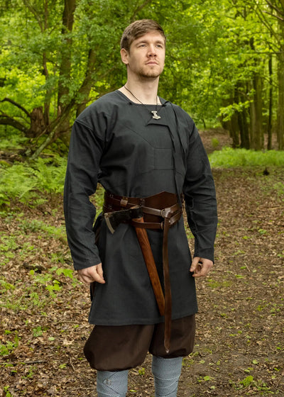Tunique Viking, reconstruction Viborg, bleu foncé TECIN-PRINCIPALE