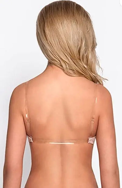 VIVISENCE Eve Soutien-Gorge Push-Up Dos Nu Bretelles Transparentes  Femme Fabriqué en UE VIVISENCE