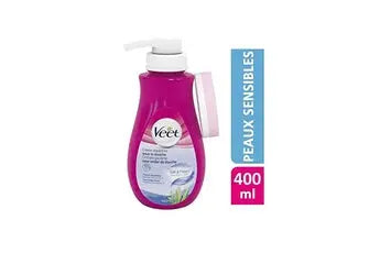 Veet crème dépilatoire sous la douche corps et jambes - peaux sensibles - 400 ml VEET